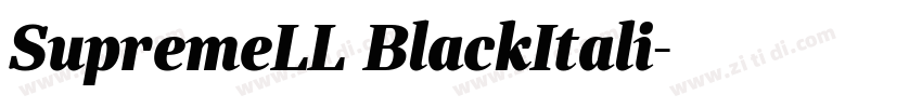 SupremeLL BlackItali字体转换